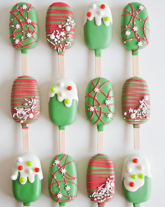 Paletas de pastel árbol de navidad