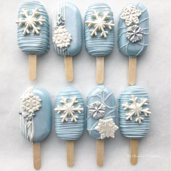 Paletas de pastel Frozen Blue